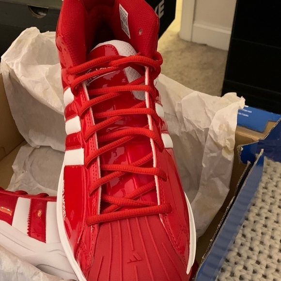 BRAND NEW NEVER WORN Adidas Pro Model 2G Red Patent Leather Shoe 11.5 US main image 14